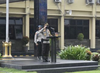 Kapolresta Cirebon Pimpin Upacara Korps Rapot Kenaikan Pangkat Periode Januari 2022