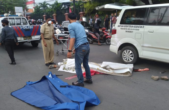 Pengemudi Sp. Motor MD Tergilas Ban Truk. Perkaranya Ditangani Unit Laka Lantas Polres Ciko