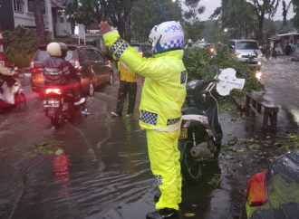 Akbp M. Fahri Siregar : Saya Apresiasi kinerja Sat samapta, tanggap dan respon Cepat pohon tumbang di jl. Cipto