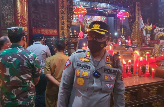 Kapolres Cirebon Kota bersama Forkopimda Kota Cirebon Monitoring Perayaan Imlek 2022