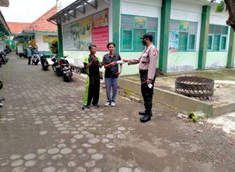 Antisipasi tawuran, Personil Polsek KPC Ciko Polda Jabar Terjun ke apangan
