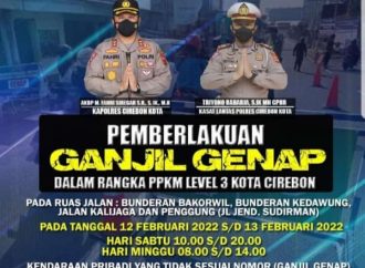 Dalam-rangka Dukung PPKM Level 3. Polres Cirebon Kota Berlakukan Gage