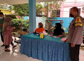 Polsek Utbar Polres Ciko Gelar Pendisiplinan Warga , Himbau Terapkan Prokes 5m Covid 19 di masa PPKM Level 3