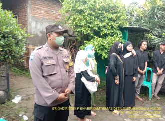 Dorongan Moril Bhabin Surakulon Polsek Kapetakan Polres Ciko dengan Inovasi “Sehati “ kepada Warga