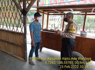 Himbau Kamtibmas, Bhabin Kesambi Polsek Kesambi Polres Ciko melalui Binmas ” Pesan Saha ” di masa PPKM Level 4