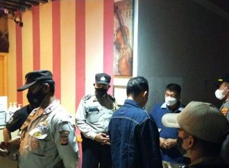 Kapolsek Utbar, Pimpin Sosialisasi PPKM Level 4 Wilkum Polres Ciko