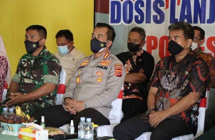 Kapolresta Cirebon Hadiri Zoom Meeting Kapolri Dalam Rangka Vaksinasi Merdeka Anak