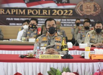 Kapolresta Cirebon Hadiri Zoom Meeting Rapim Polri Tahun 2022