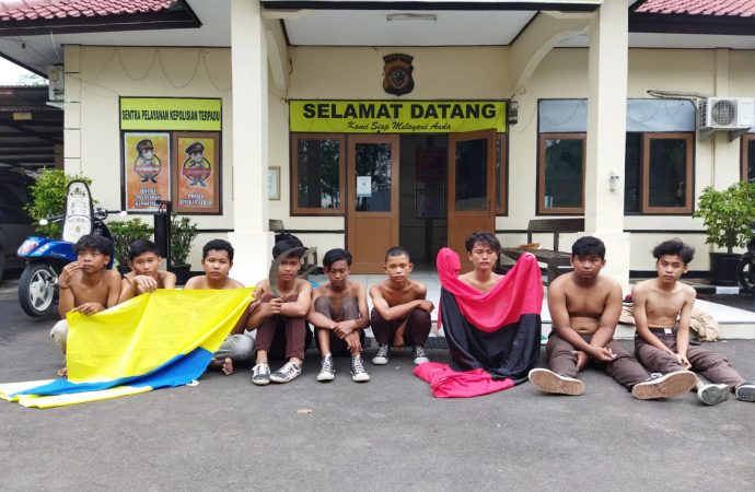 Polsek Susukanlebak Amankan 10 Pelajar Diduga Hendak Tawuran