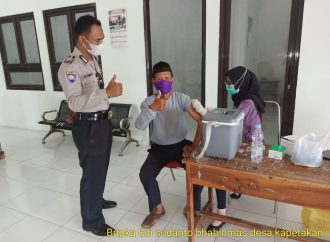 Sukseskan Vaksinasi Bhabinkamtibmas Kapetakan Polsek Kapetakan Polres Ciko Monitoring Suntik dosis 1,2 dan 3(booster ) bagi Warga