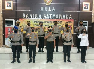 Wakapolres Ciko Pimpin Upacara Korps Rapot Kenaikan Pangkat Pengabdian Anggota Polri
