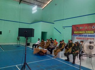 Kabupaten Cirebon di Lemahabang, Kapolri Pantau Percepatan Vaksinasi Booster via Zoom Meeting