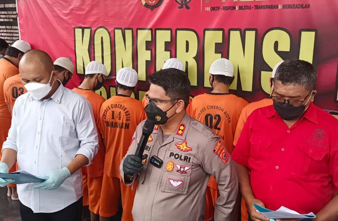 Konpres : Polres Cirebon Kota, Ungkap Penyalahgunaan Narkotika & amankan 13 tersangka