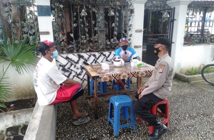 QR Utbar Polres Ciko Polda Jabar , melalui Patroli Dialogis , Monitoring Kamtibmas di masa PPKM Level 3