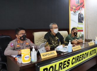 Kapolres Cirebon Kota & Forkopimda Vicon Rakor Lintas Sektoral Jelang Idul Fitri 1443 H Pimpinan Kapolri