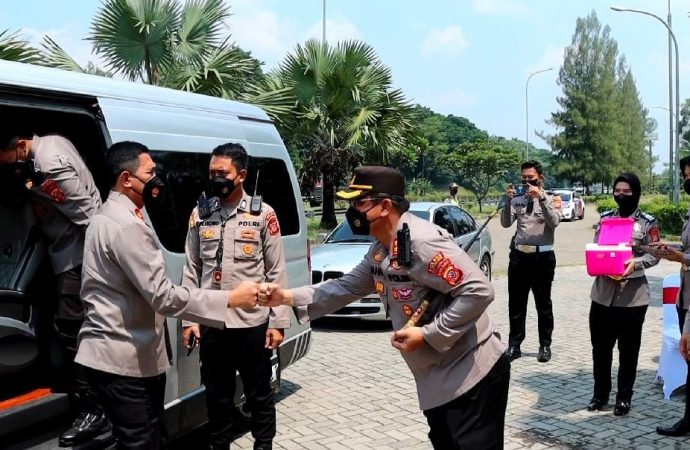 Wakapolda Jawa Barat, Tinjau Posyan Ops Ketupat Lodaya 2022 di Rest Area 207A Tol Palikanci