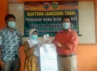 Pemdes Parakanhonje Salurkan 106 KPM BLT Dana Desa Bulan April sampai Juni 2022