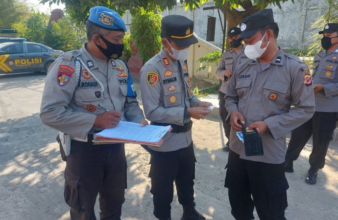 Kapolsek Depok Gelar Gaktiplin terhadap anggota polsek depok
