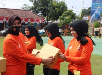 Peringati Hari Jadi ke-74, Polwan Polresta Cirebon Gelar Olahraga Bersama Serentak se-Indonesia