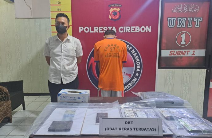 Polresta Cirebon Amankan Pengedar Obat Keras Terbatas