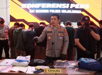 Polres Majalengka Tangkap 10 Orang Kelompok Bermotor Keroyok Tiga Anak Di Bawah Umur