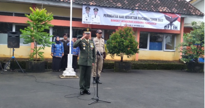 Peringatan Hari Kesaktian Pancasila di Kantor Kecamatan Cipatujah Tasikmalaya