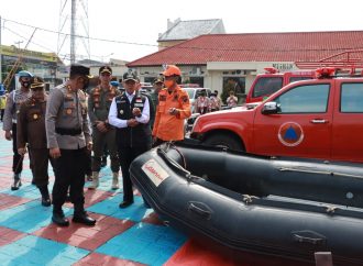 Kapolres Majalengka Pimpin Langsung Apel Siaga Penanggulangan Bencana Alam Tahun 2022