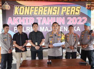 Konferensi Pers Akhir Tahun, Kapolres Majalengka Ungkap Kasus Tindak Pidana Sepanjang Tahun 2022