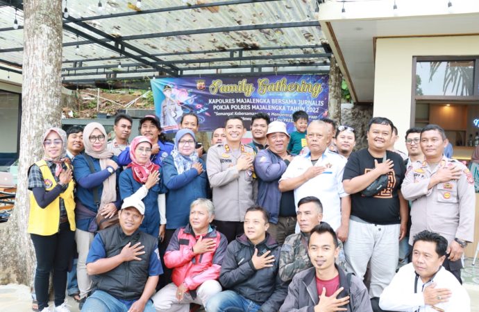 Tingkatkan Kebersamaan Polres Majalengka Bersama Media Pokja Gelar Family