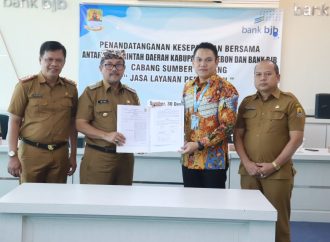 Pemkab Cirebon dan Bank BJB Cabang Sumber Laksanakan Penandatanganan MoU Jasa Layanan Perbankan