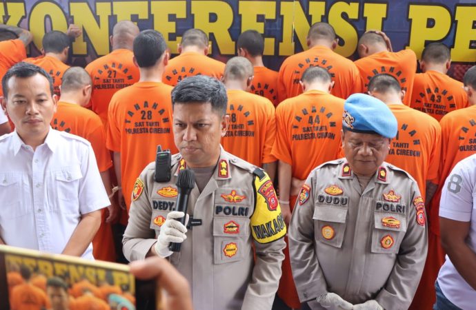 Satresnarkoba Polresta Cirebon Tangkap 29 Tersangka dari 24 Kasus, selama Januari – Februari 2023