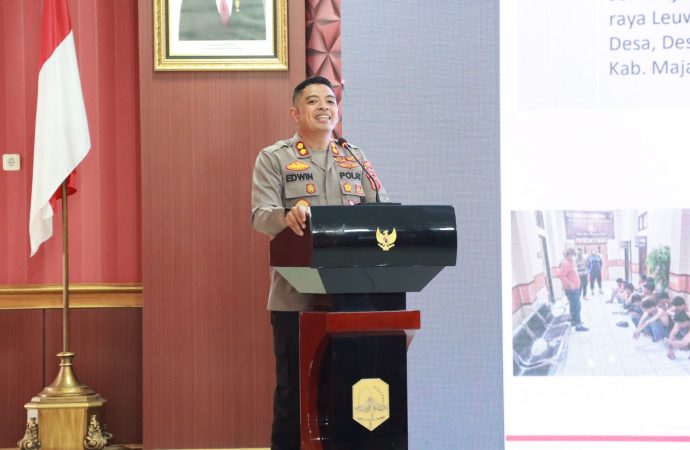 Cegah Tawuran, Kapolres Majalengka Beri Arahan Seluruh Kepala Sekolah