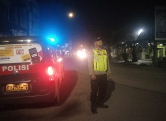 Patroli Malam di Wilayah Hukum Polsek Pabuaran pada bulan Ramadhan Antisipasi Rawan Tawuran