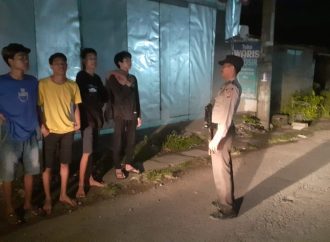 Patroli Malam Polsek Kelangenan selama Ramadhan di Lokasi Obyek Vital