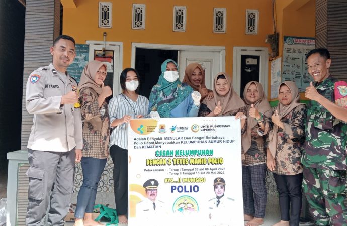 Bhabinkamtibmas Polsek Talun Monitoring Sub-PIN Polio