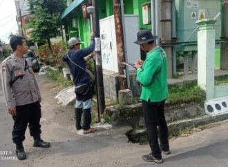 Bhabinkamtibmas Kepongpongan Dampingi Petugas BPN dalam PTSL