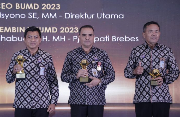 Lagi, Brebes Raih Penghargaan Top BUMD Award