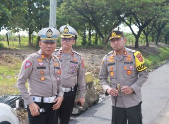 Kapolres Majalengka Cek Arus Lalu Lintas Dan Perbaikan Jalan Di KM 152 – 166 Tol Cipali