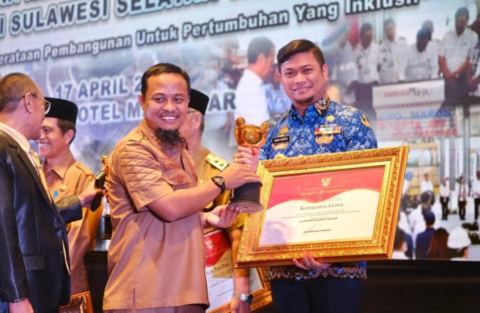 Komitmen Terhadap Responsif Gender, Anak dan Disabilitas, Pemkab Gowa Raih Penghargaan Tingkat Sulsel