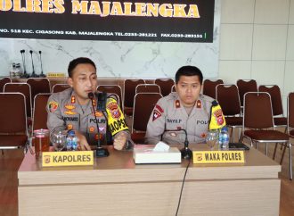 Kapolres Majalengka Vicon, Beri Arahan ke Para Kapolsek Terkait Ops Ketupat Lodaya 2023