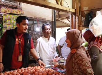 Team Satgas Pangan Polres Majalengka dan Disperindag Sidak Pasar Kadipaten
