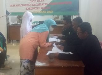 Pemdes Mancagahar, Pameungpeuk Salurkan BLT DD Th. 2023