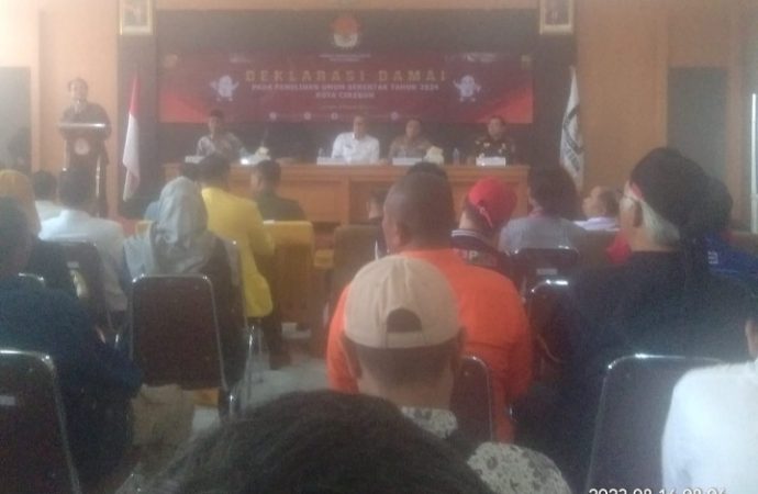 Deklarasi Damai Peserta Partai Politik Kota Cirebon Lancar dan Sukses