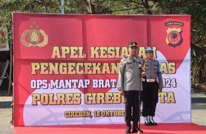 Polres Ciko Gelar Apel Kesiapan Sarpras Ops Mantap Brata Lodaya 2023/2024