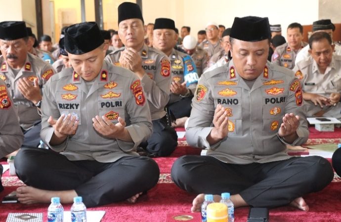 Jelang Pemilu, Polres Cirebon Kota Gelar Istighosah Dan Doa Bersama