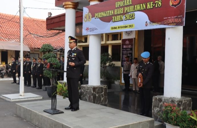 Polres Cirebon Kota Gelar Upacara Peringatan Hari Pahlawan ke-78