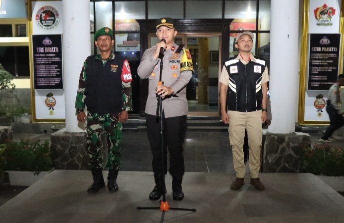 Jaga Kondusifitas Wilayah, Polres Cirebon Kota Gelar KRYD Bersama Tiga Pilar