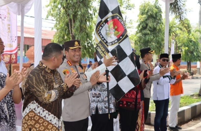 Kapolresta Cirebon Hadiri Acara Kirab Pemilu 2024
