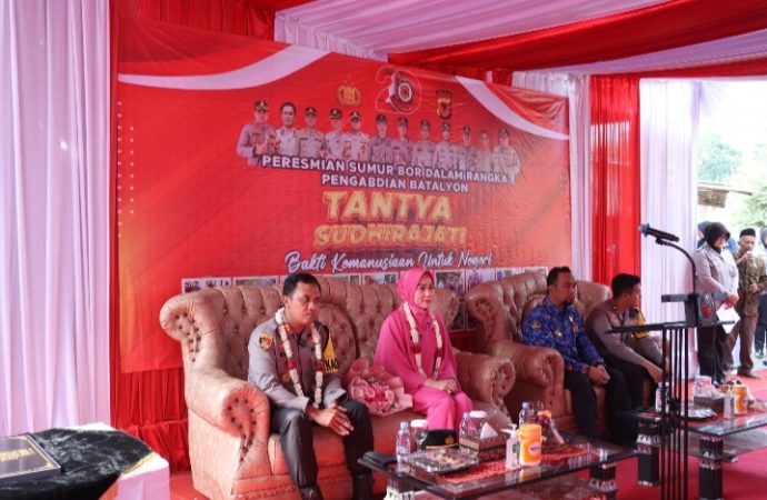 20 Tahun Pengabdian Batalyon Akpol 2003 Tantya Sudhirajati, Kapolres Resmikan Pembangunan Sumur Bor
