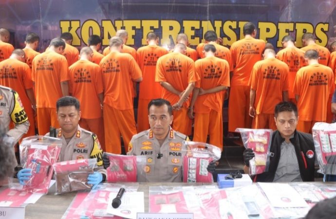 Antara September – November 2023, Satresnarkoba Bekuk Puluhan Tersangka